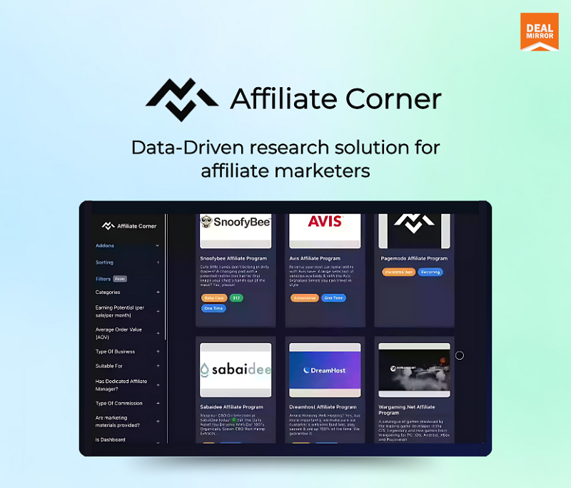 Affiliate Corner Lifetime Deal