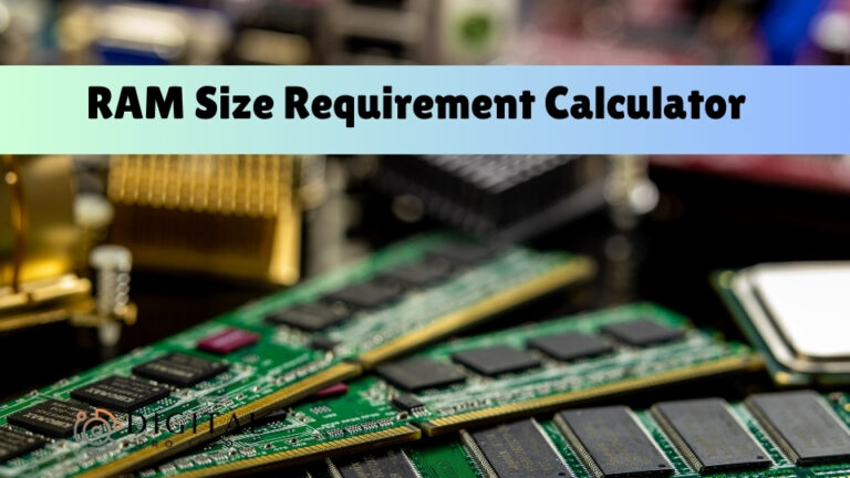 RAM Size Requirement Calculator - Know The Right Memory