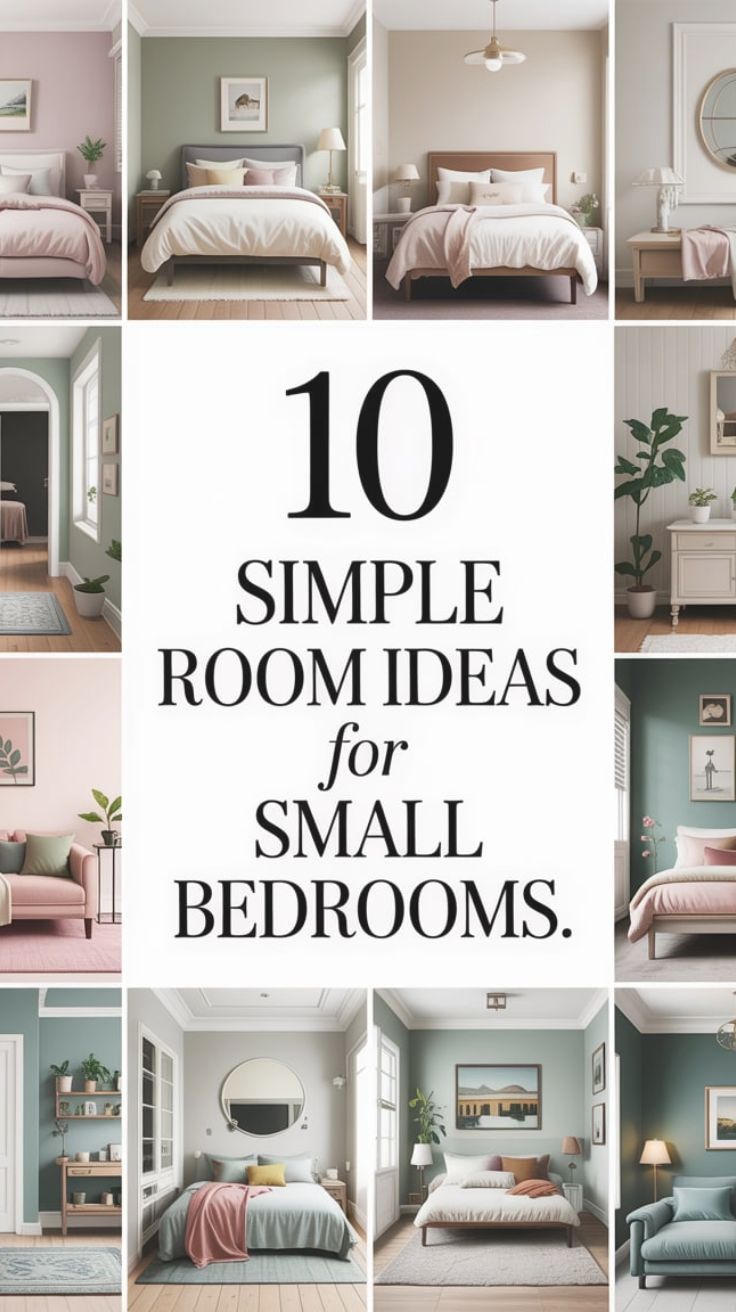 Simple Room Ideas Bedroom Small Spaces