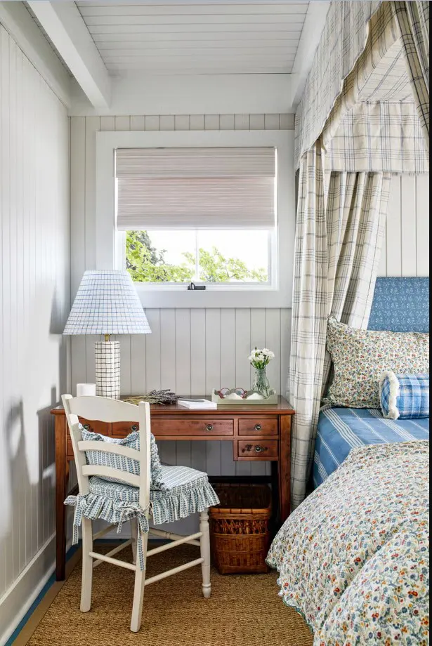 Aesthetic small bedroom with multiple bunk beds