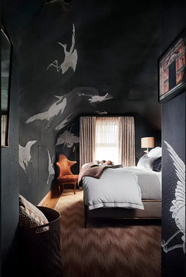 Aesthetic small bedroom with multiple bunk beds