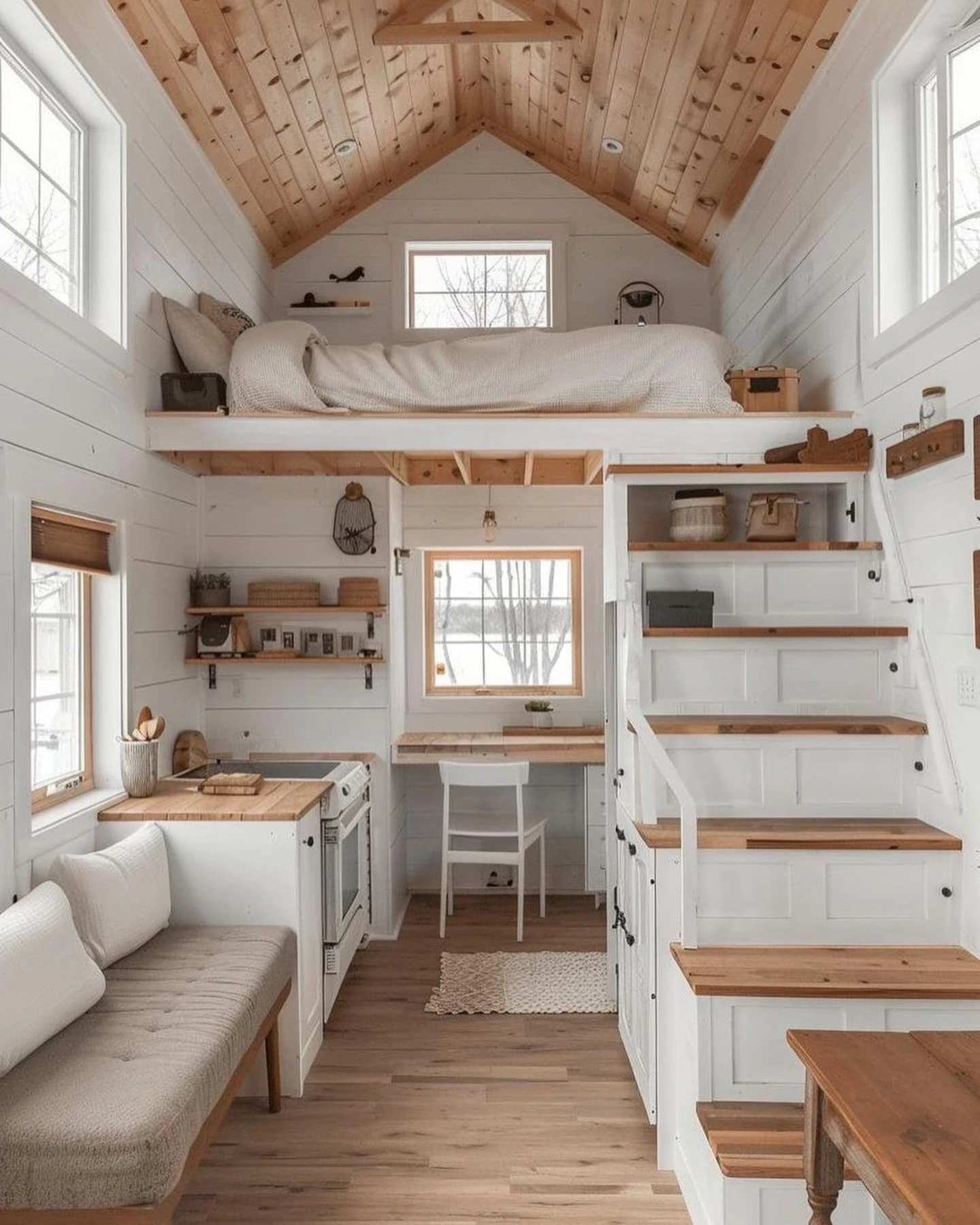 Boho Bedroom Ideas Bohemian Cozy: Porch daybed with pillows and rug.