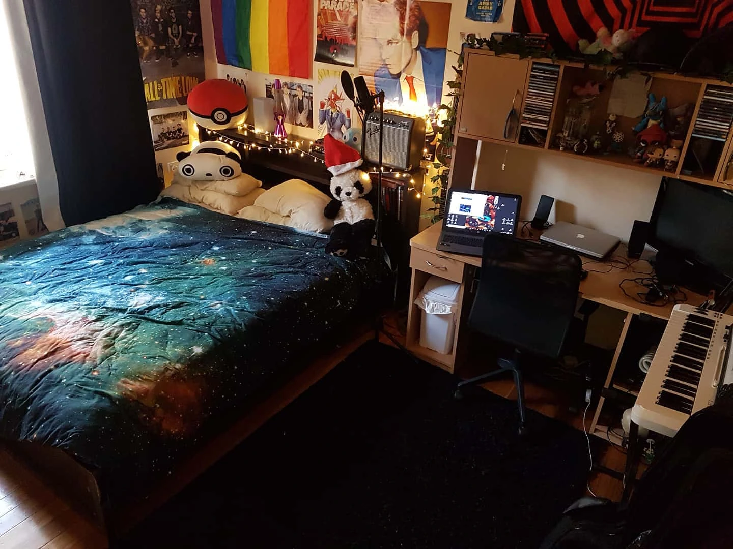 Emo bedroom ideas teen girls galactic goth comforter.
