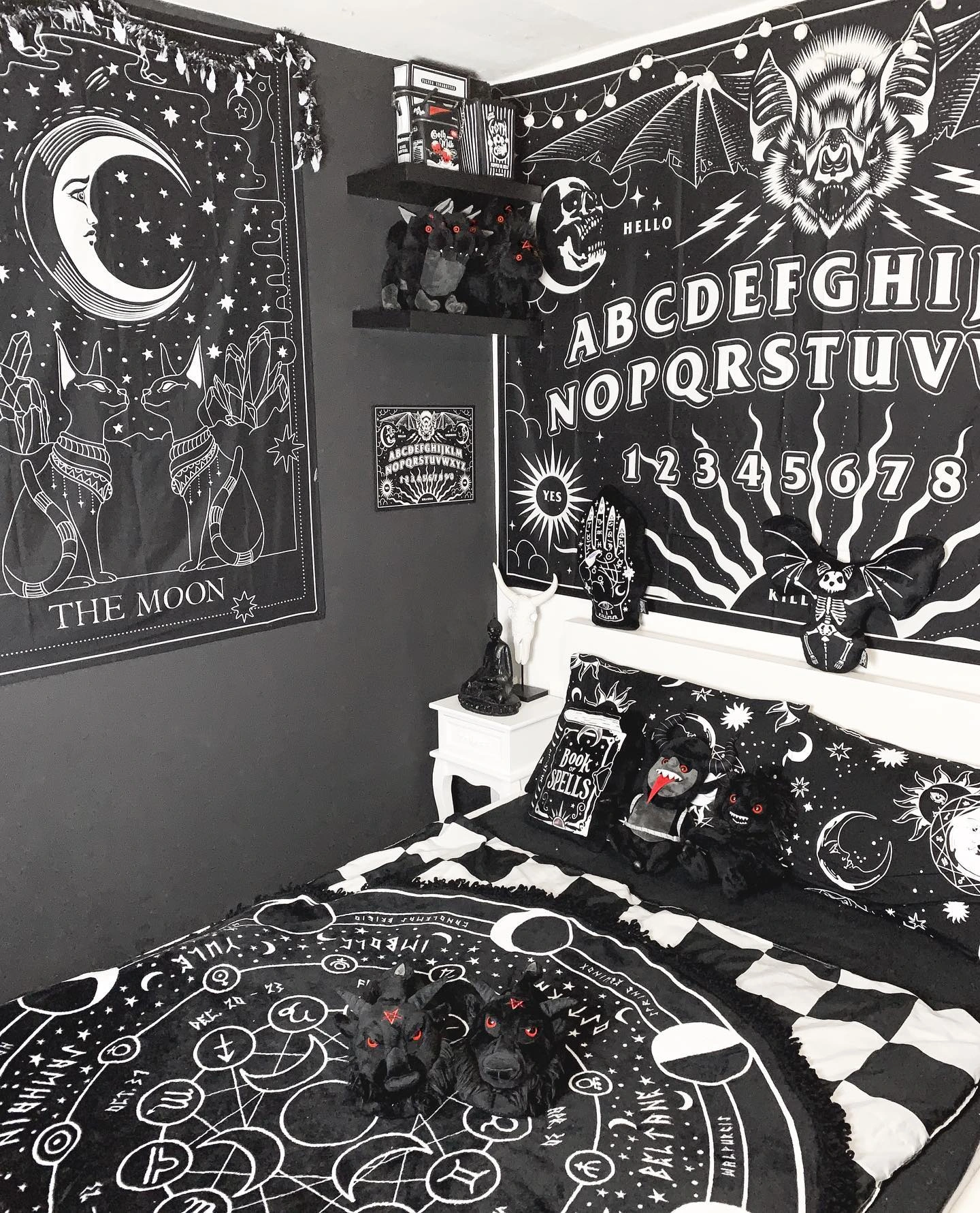 Emo bedroom ideas teen girls band poster wall art.