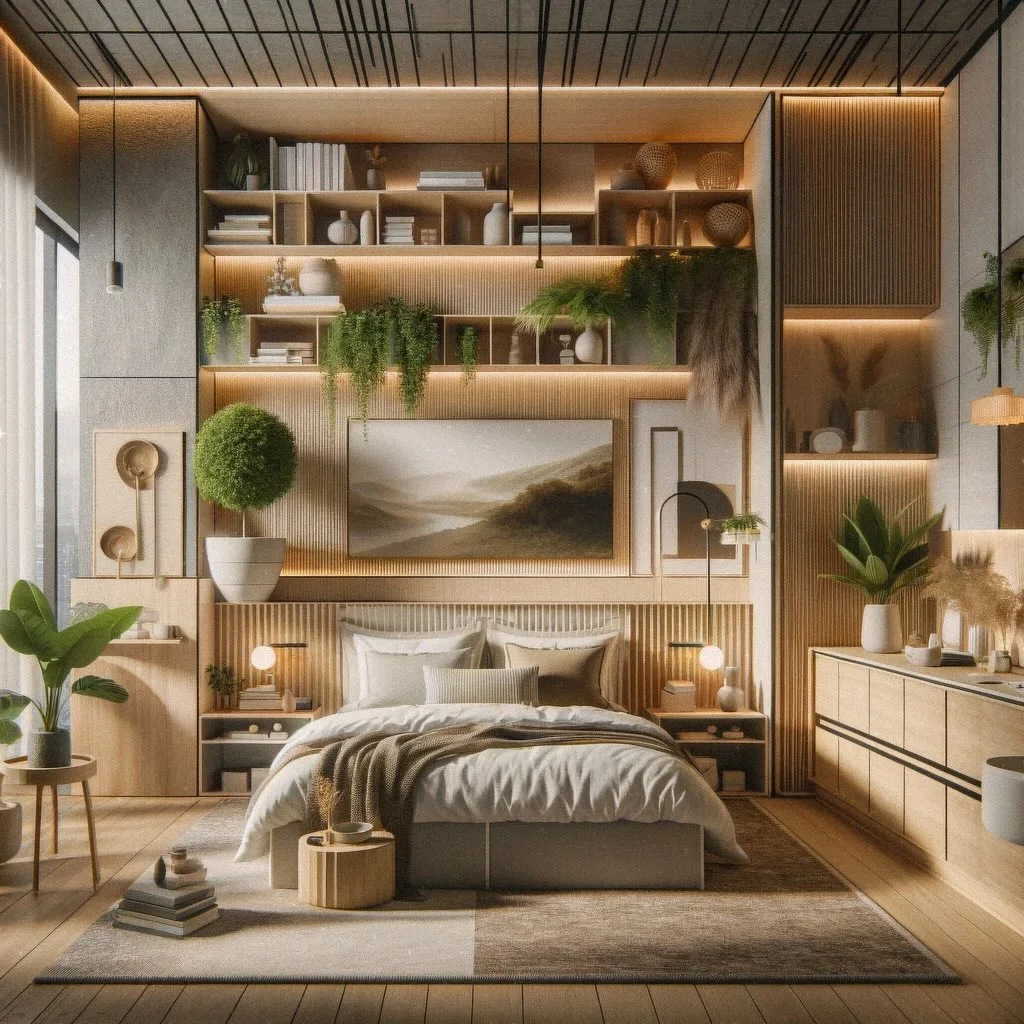 Modern Bedroom Ideas - Serene Sanctuary wood tones