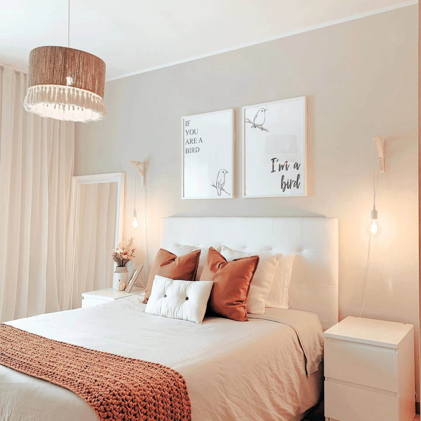 Simple Bedroom Ideas for Couples - Warm Earthy Minimalist.