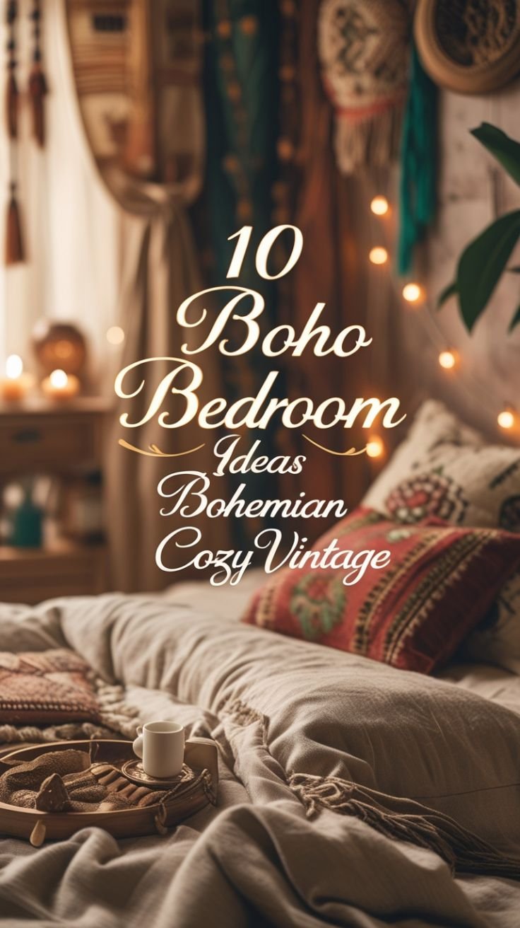 10 Boho Bedroom Ideas Bohemian Cozy Vintage