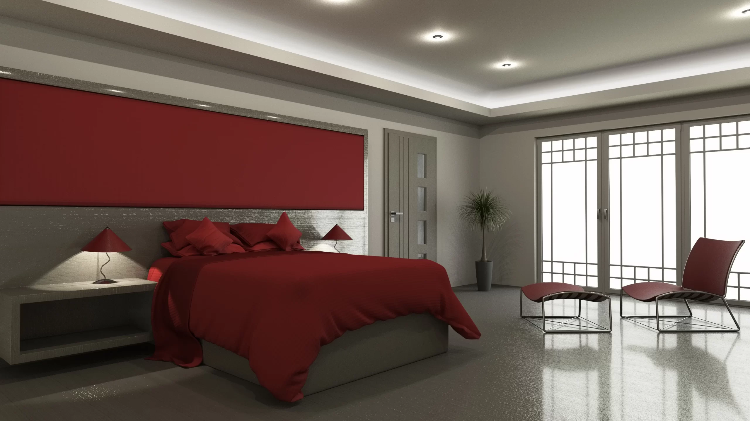 Bold Red Elegance Striking Bloxburg Master Bedroom