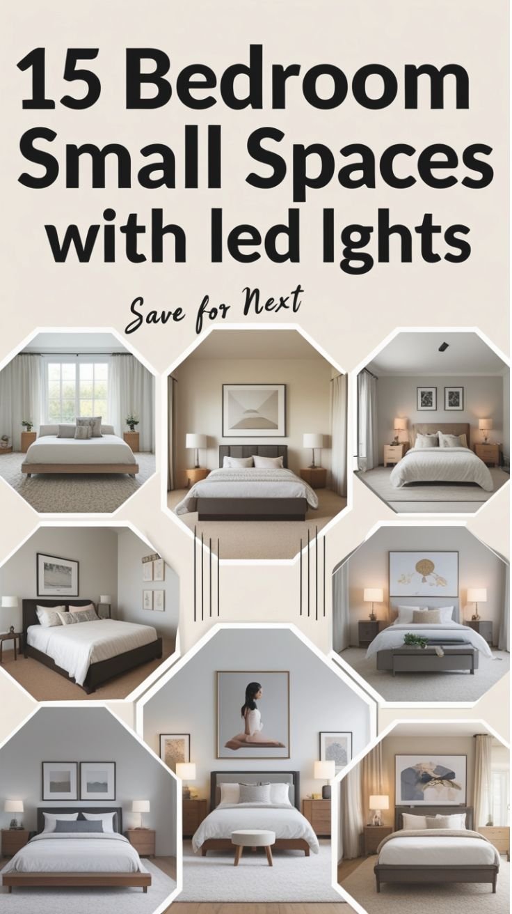 Bedroom Small Spaces with LED Lights (3)