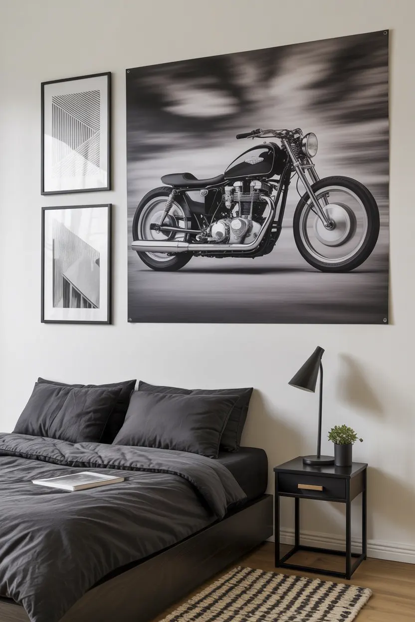 Wall-mounted lighting simple room ideas bedroom small spaces for men