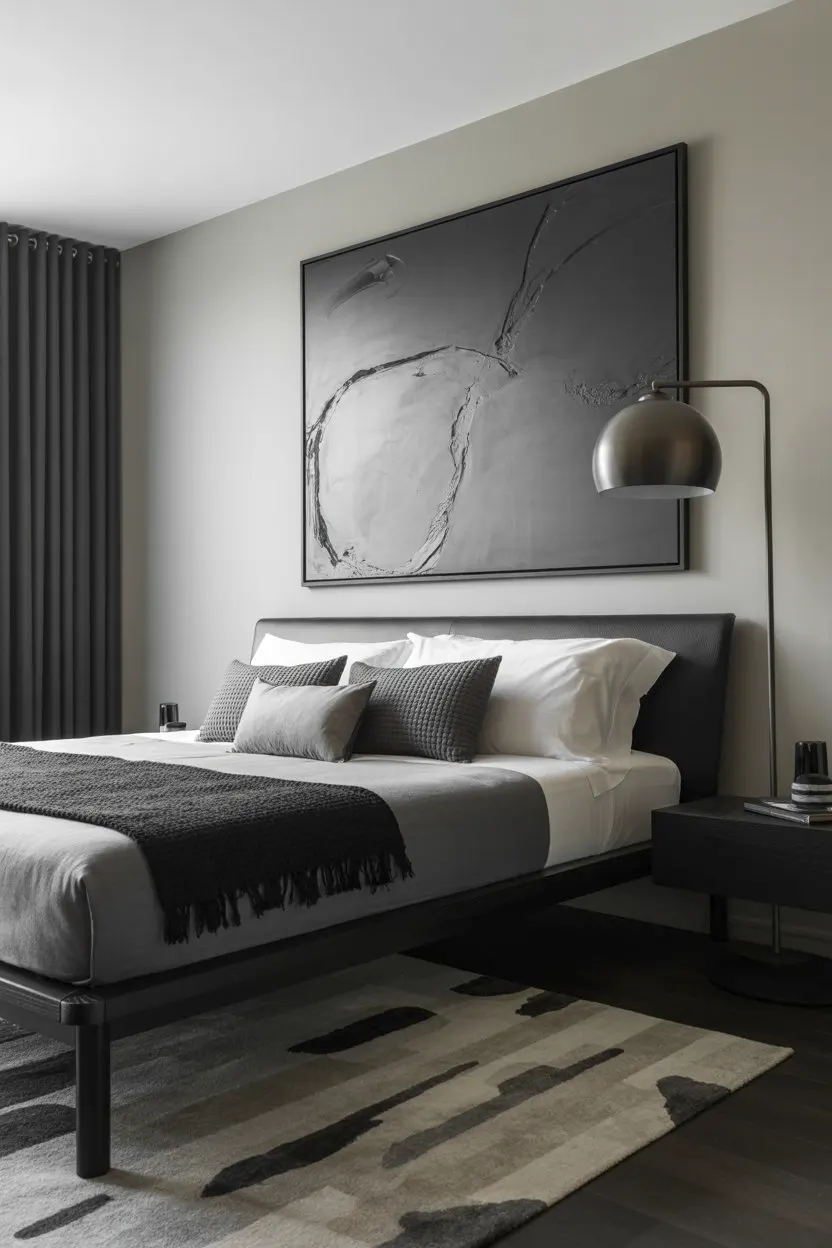 Monochrome simple room ideas bedroom small spaces for men