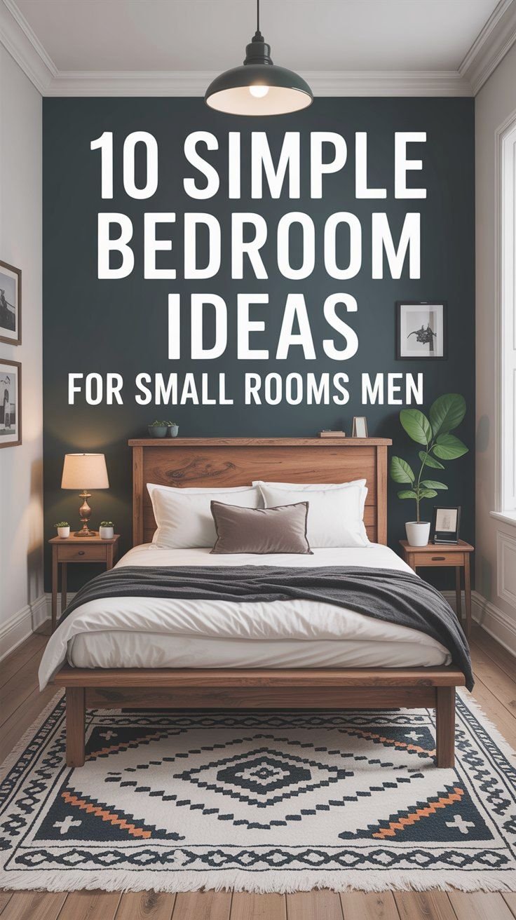 Simple Bedroom Ideas for Small Rooms Men