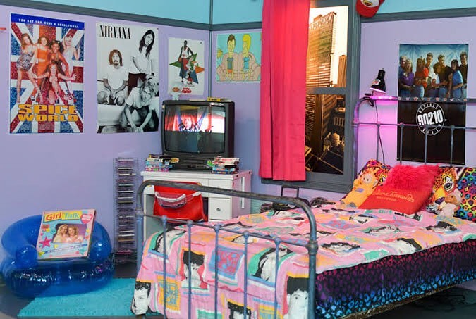 Nostalgic television setup  