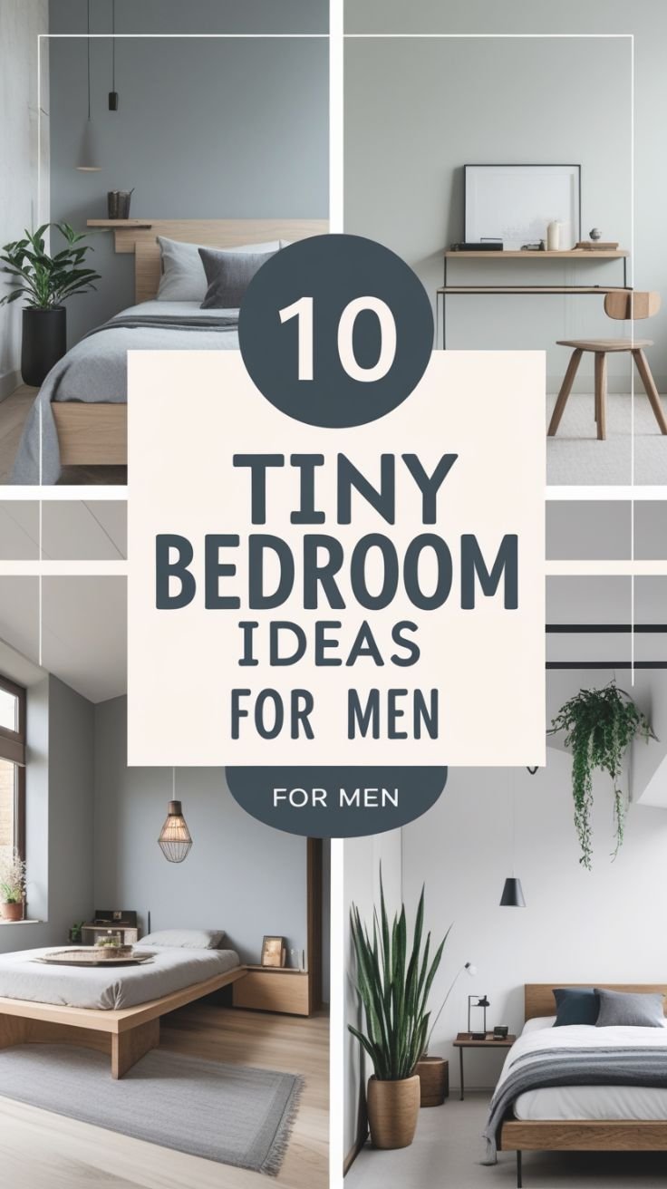 10 Tiny Bedroom Ideas for Men