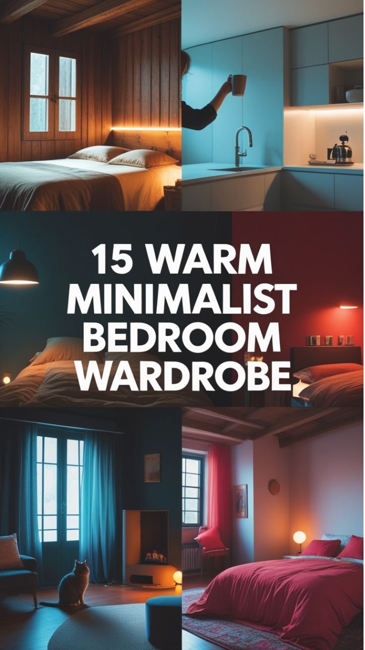 Warm Minimalist Bedroom Wardrobe Ideas