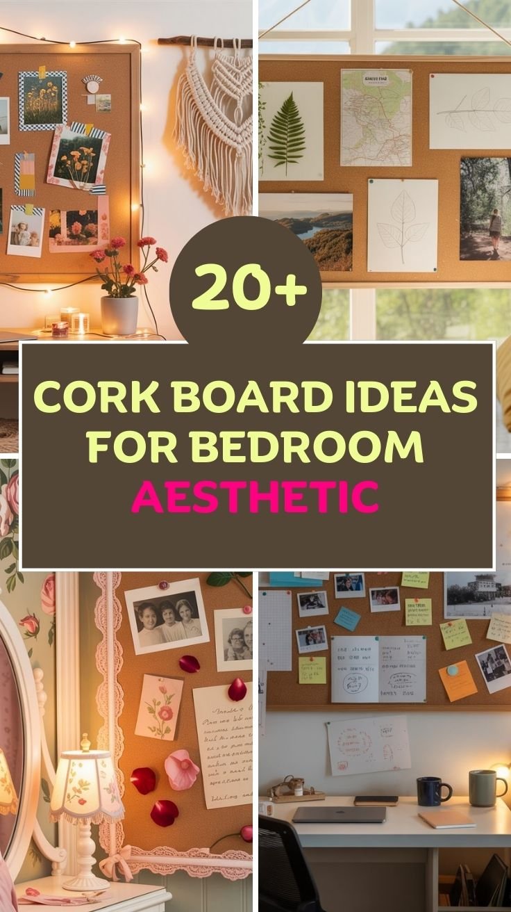 Cork Board Ideas for Bedroom Aesthetic