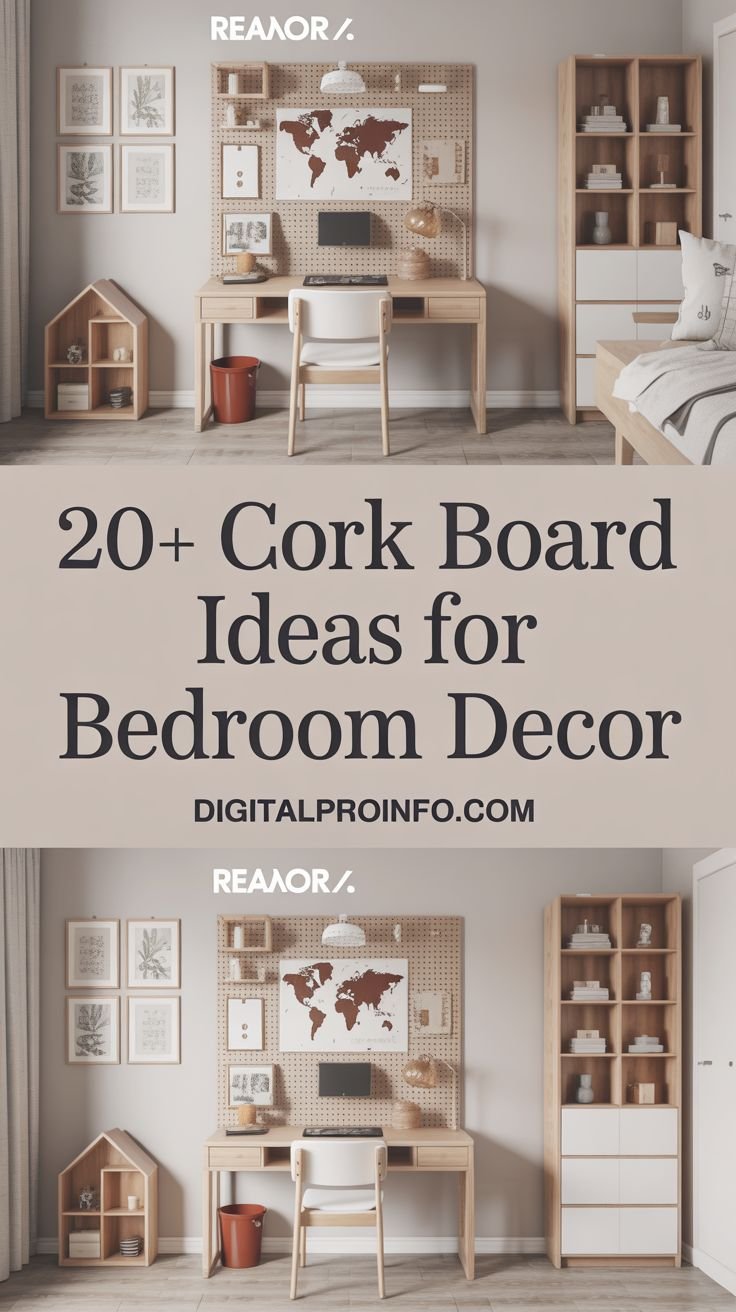 Cork Board Ideas for Bedroom Décor (3)