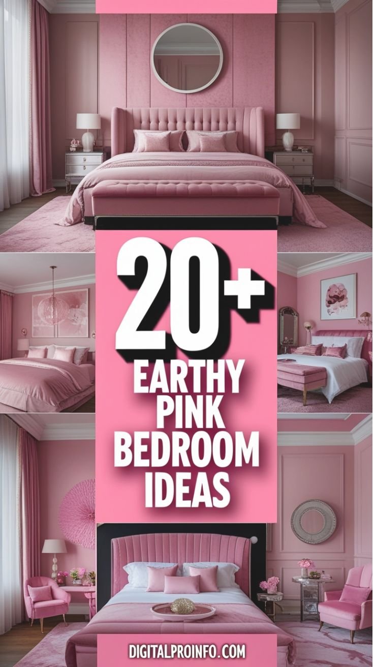 Earthy Pink Bedroom Ideas