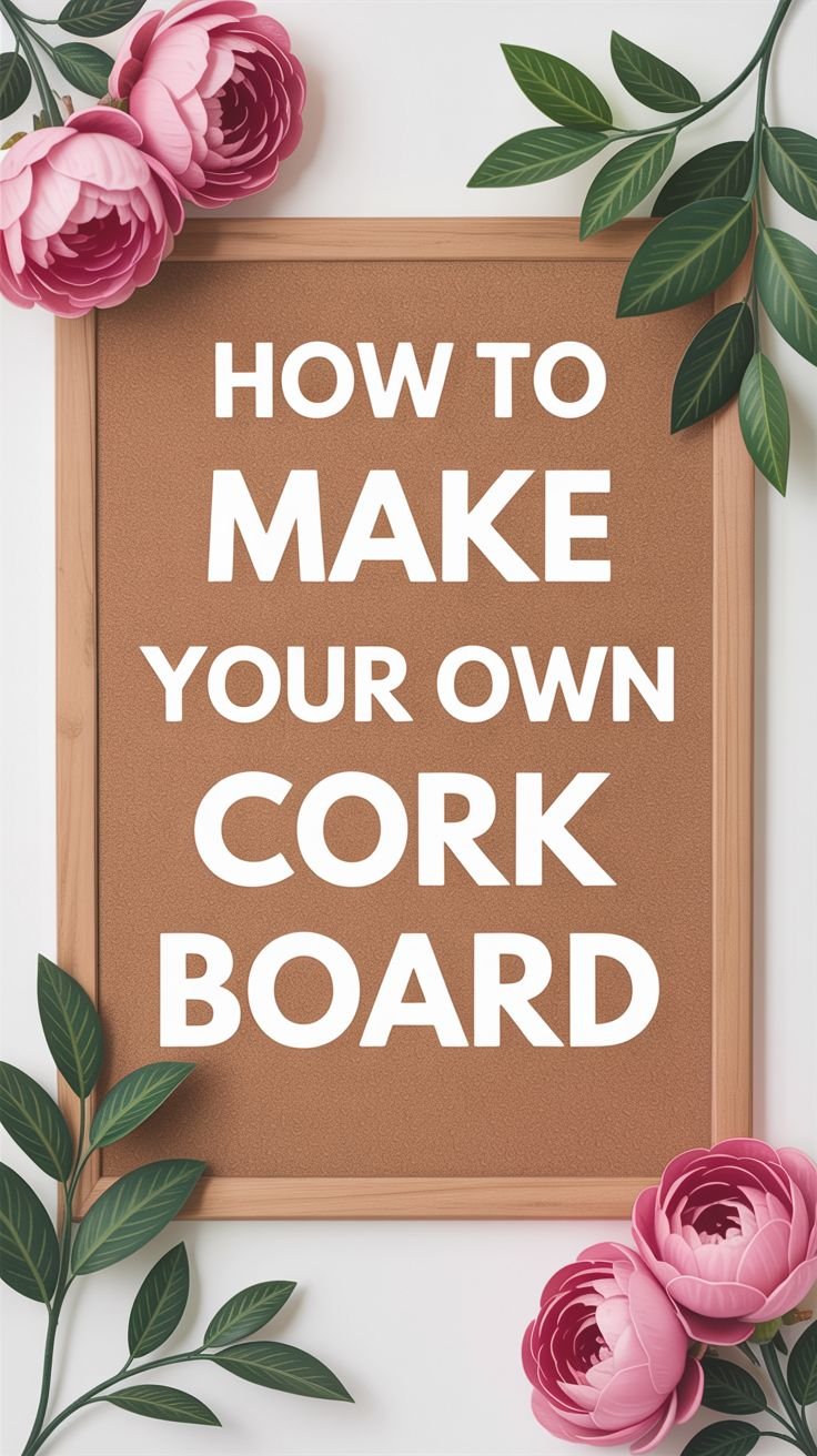 how to make your own cork board