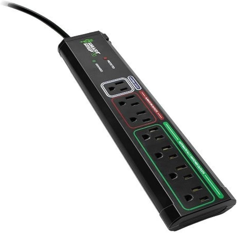 10 Best Energy Saving Power Strips Worth Buying: Top Picks 4 Smart Strip ECG-7MVR Energy-Saving Surge Protector with Autoswitching Technology, 7 Outlets for Efficient Power Use