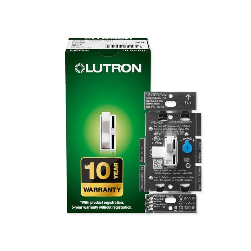 10 Best Dimmer Switches for LED Lights Worth Buying 6 Lutron Ariadni/Toggler LED+ Dimmer Switch for Single Pole and 3-Way Configurations
