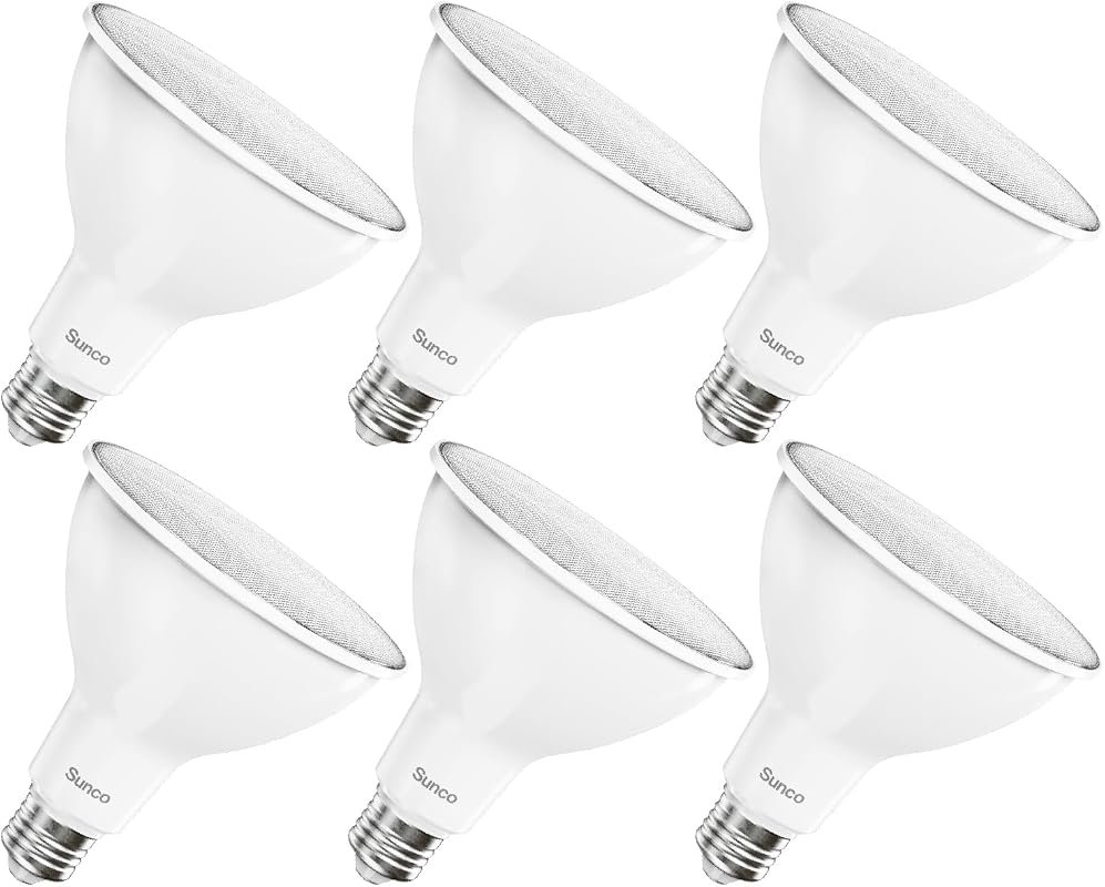 10 Best LED Bulbs for Outdoor Fixtures: Buyer's Guide 10 Sunco 6 Pack Outdoor Flood Light Bulb LED PAR38, 1050 LM, 5000K Daylight, Weatherproof & Dimmable