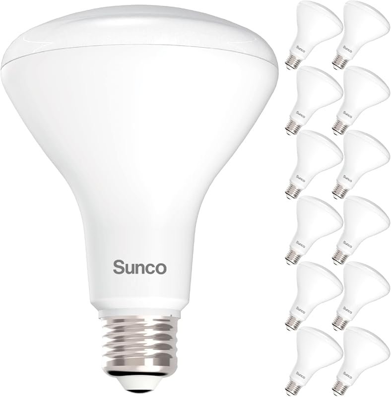 10 Best Light Bulb for Kitchen to Buy: Top Picks Compared 9 Sunco 12 Pack BR30 LED Flood Light Bulbs, E26, 11W Equivalent to 65W, Daylight 5000K