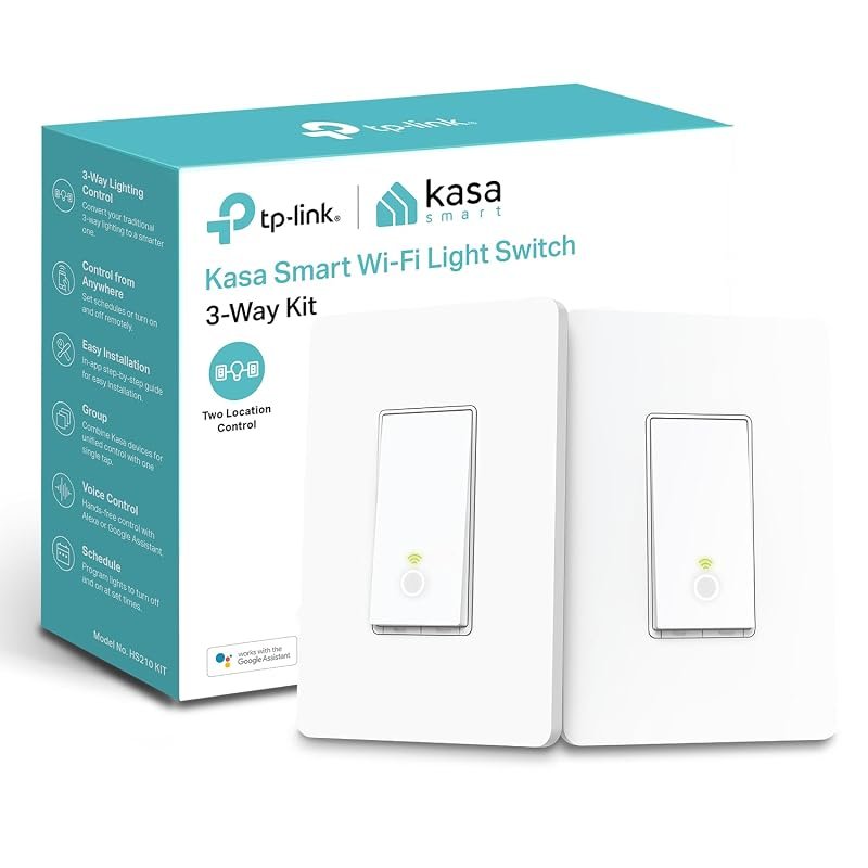 10 Best Smart Switches for Home Assistant: Buyer's Guide 11 Kasa Smart 3 Way Switch HS210 KIT, Requires Neutral Wire for Flexible Lighting Control