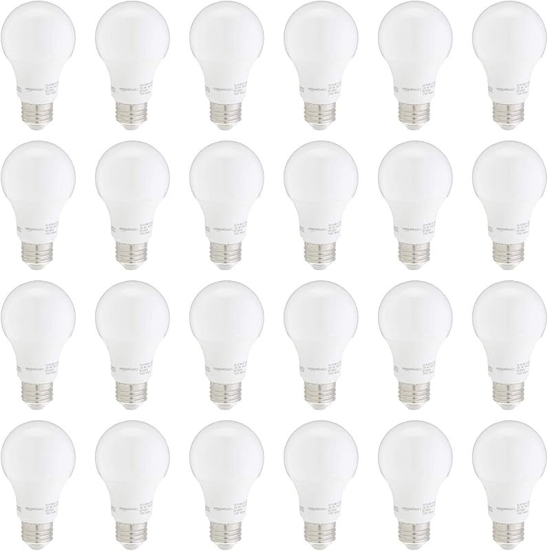 10 Best Place to Buy Light Bulbs Compared 8 Amazon Basics A19 LED Light Bulbs, 60W Equivalent, Daylight White 5000K, Non-Dimmable, 24-Pack