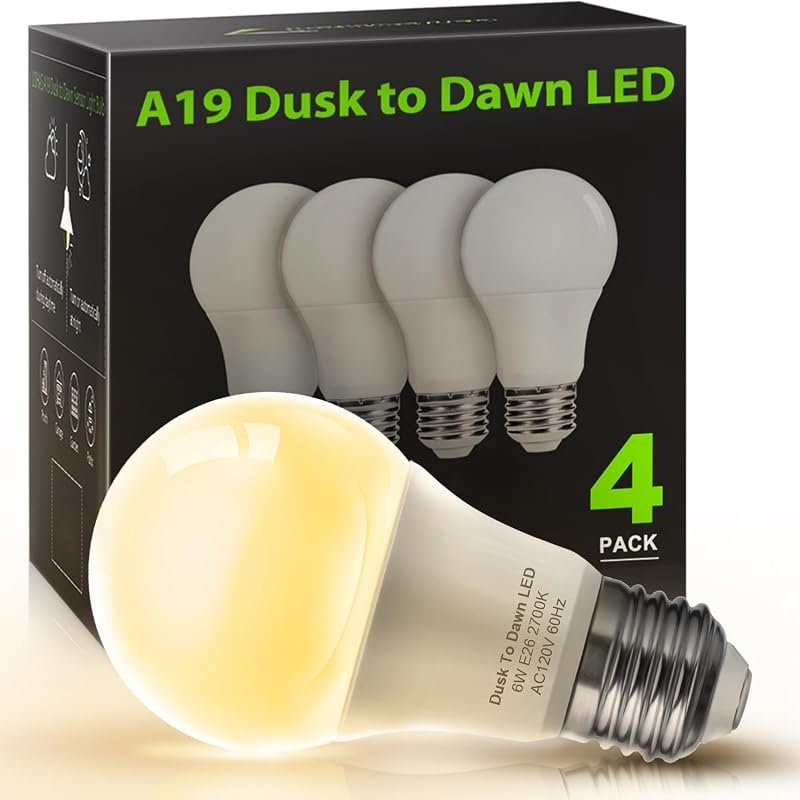 10 Best Dusk to Dawn Light Bulb to Buy: Top Picks Compared 10 LOHAS Dusk to Dawn Sensor Light Bulbs, 40W Equivalent LED for Outdoor Lighting, Energy Efficient