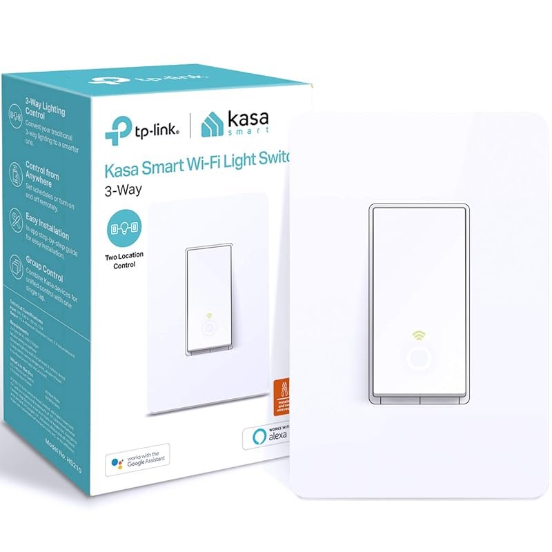 10 Best 3 Way Smart Switch: Top Picks & Buyer's Guide 6 Kasa Smart 3-Way Switch HS210 - Neutral Wire Required for Convenient Control