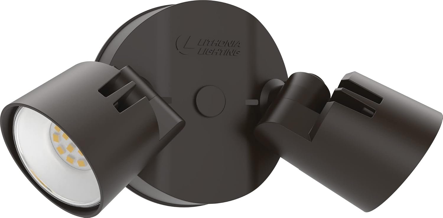 10 Best Outdoor LED Flood Light Fixtures Worth Buying 4 Lithonia Lighting HomeGuard 2-Light LED Flood Lights, 4000K Brightness, Elegant Bronze Finish for Outdoor Use