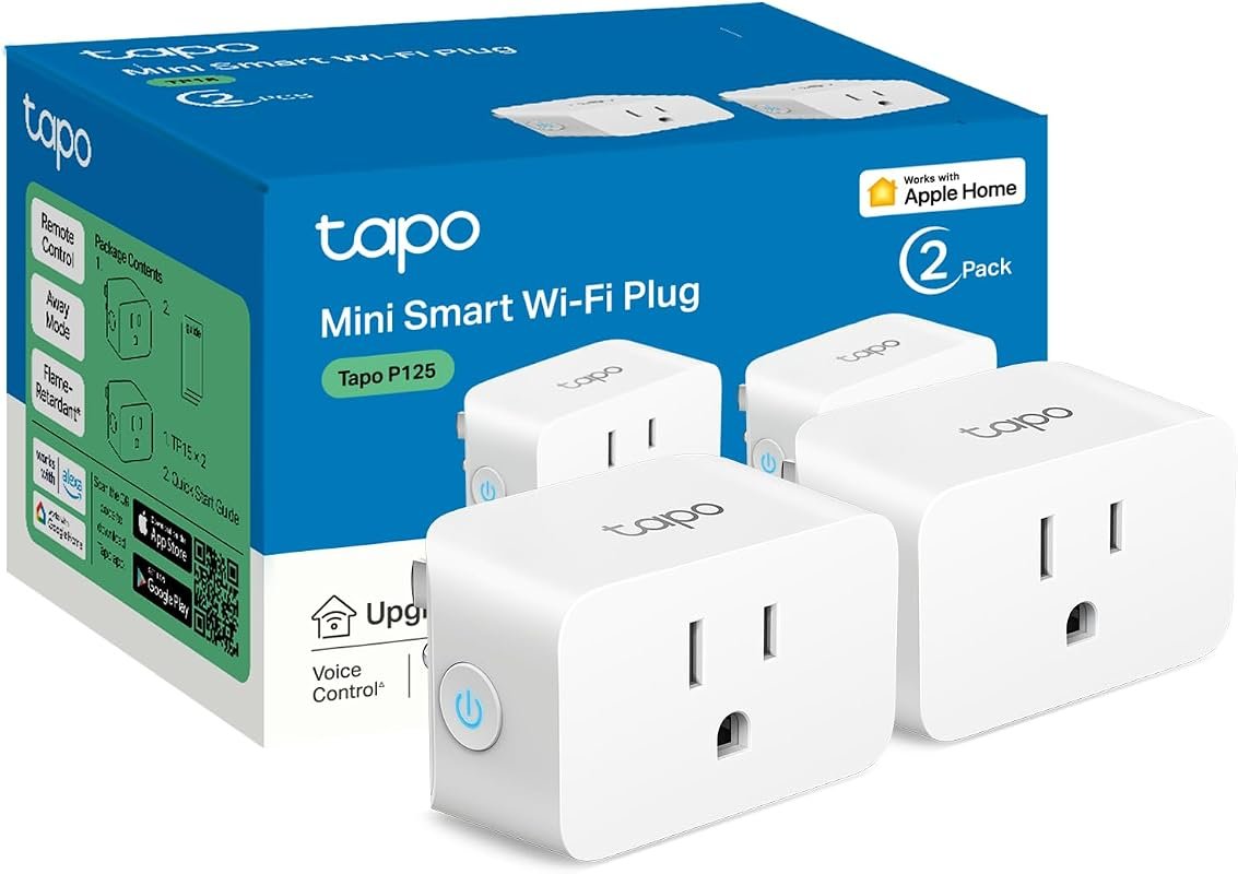 10 Best Smart Plug for Homekit to Buy: Top Picks Compared 6 Tapo Apple HomeKit Smart Plug Mini, 15A, P125 in a Convenient 2-Pack