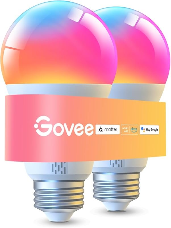 10 Best LED Bulbs for Home: Top Picks & Buyer's Guide 11 Govee Smart LED Light Bulbs, 1000LM RGBWW A19, 75W E26 Base, 2 Pack for Versatile Lighting