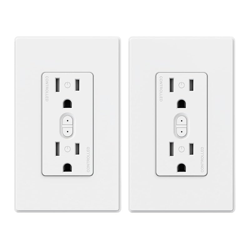 10 Best in Wall Smart Outlet: Top Picks & Buyer's Guide 9 ELEGRP Smart in-Wall Outlets: 2-Pack Wi-Fi Receptacles with Alexa & Google Assistant, No Hub Required