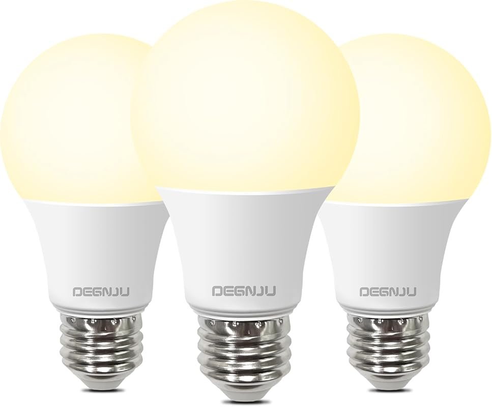 10 Best Light Bulbs for Bedroom: Buyer's Guide & Top Picks 7 DEGNJU A19 LED Light Bulbs, 60 Watt Equivalent, 800 Lumens Soft White 2700K for Bedroom and Living Room