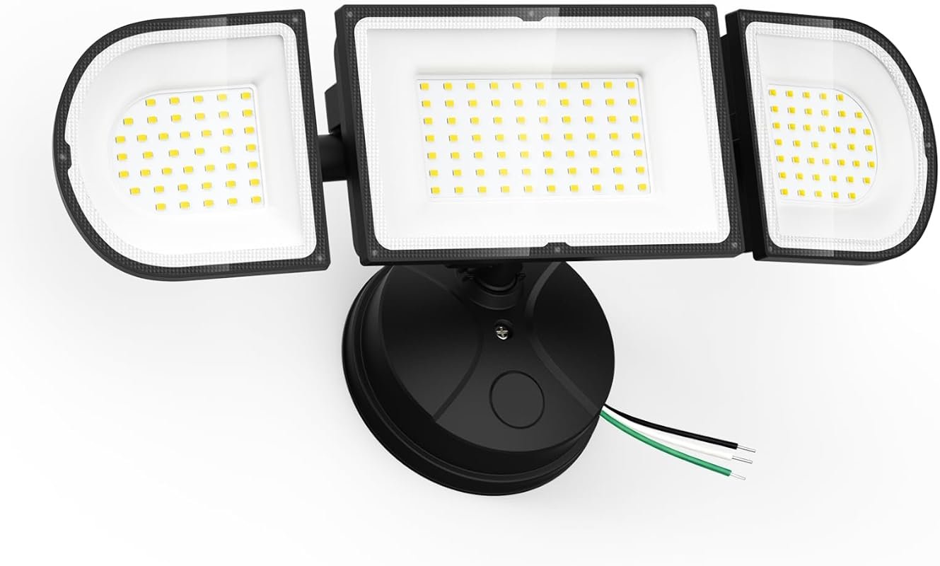 10 Best Flood Lights for Backyard: Buyer's Guide & Top Picks 8 150W Waterproof Flood Lights - 15,000LM Super Bright, 3 Adjustable Heads for Outdoor Security
