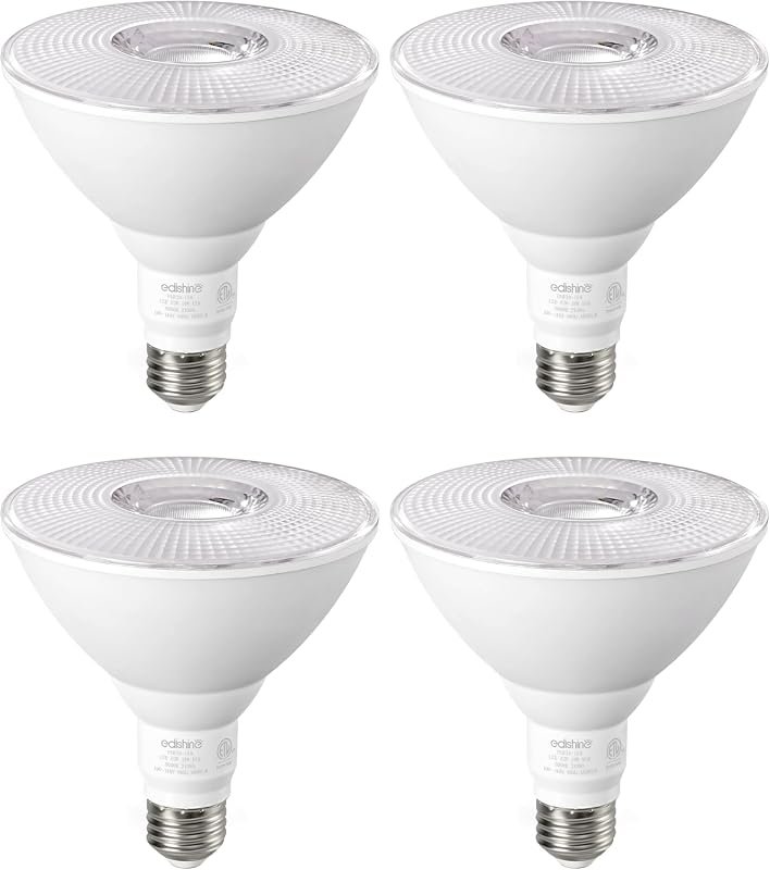 8 Best LED Light Bulbs for Outdoors: Buyer's Guide 5 EDISHINE PAR38 LED Flood Light Bulbs, Dimmable 5000K, 1800LM for Outdoor Use (4 Pack)
