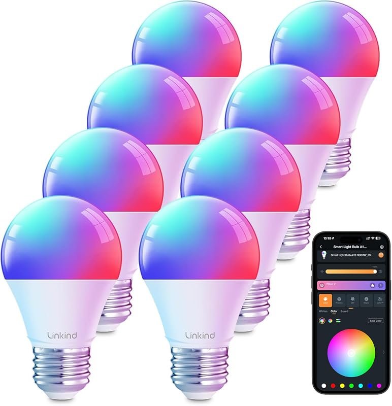 10 Best Google Home Smart Bulbs: Features & Buyer's Guide 7 Linkind Smart Light Bulbs - Works with Alexa, Google Home, and AiDot for Convenience