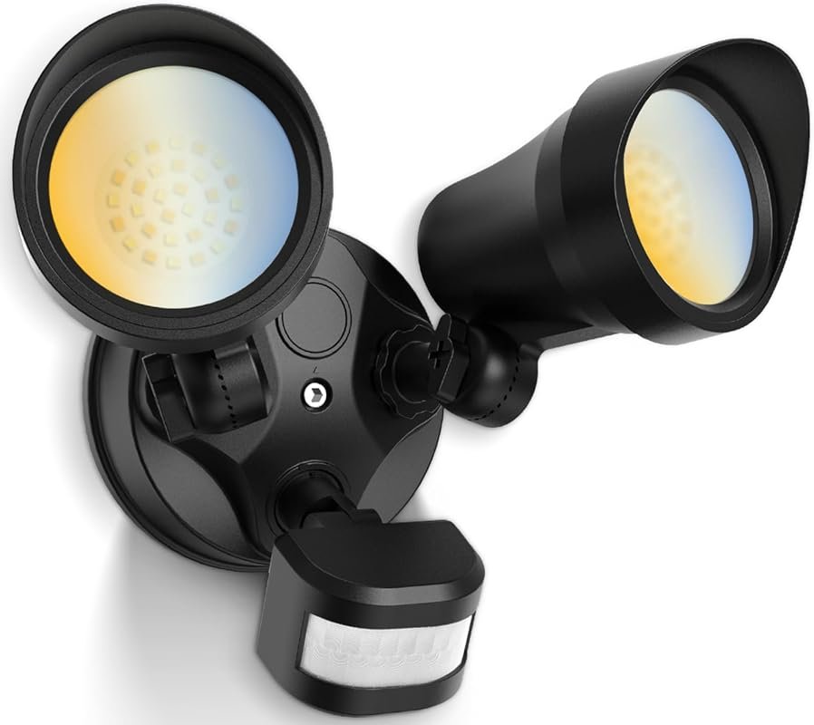 10 Best Exterior Motion Sensor Lights Worth Buying 4 ALUSSO 30W 3500LM Motion Sensor Outdoor Flood Lights, 3 Modes and 3CCT Options for Customizable Lighting