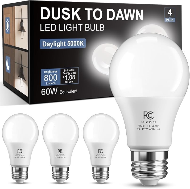 9 Best LED Bulb for Outside Light: Features & Buyer's Guide 6 TJOY Outdoor Dusk to Dawn Light Bulb, Automatic Sensor, 5000K Brightness