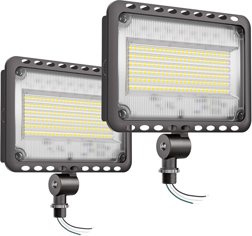 10 Best Outdoor LED Flood Light Fixtures Worth Buying 6 CINOTON 120W LED Flood Lights, 16800LM Brightness, UL Listed, 5000K, Perfect for Outdoor Security, 2 Pack