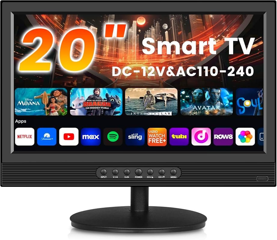 10 Best Mini LED Tvs 2025: Top Picks & Buyer's Guide 8 Jexiop 20 Inch Full HD Smart TV with Built-in HDMI/USB, Ideal for Kitchen or RV
