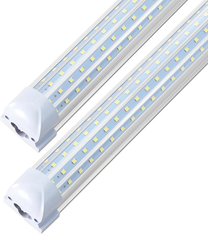 10 Best 8 Foot LED Shop Lights: Features & Buyer's Guide 11 2FT T8 LED Shop Lights, 30W 4800LM Daylight Linkable for Efficient Garage Lighting