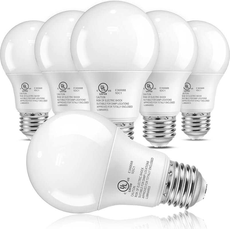 7 Best Brand LED Light Bulbs: Features & Buyer's Guide 7 TJOY 6 Pack A19 LED Light Bulbs, 60W Equivalent, Soft Warm White 3000K for Cozy Lighting