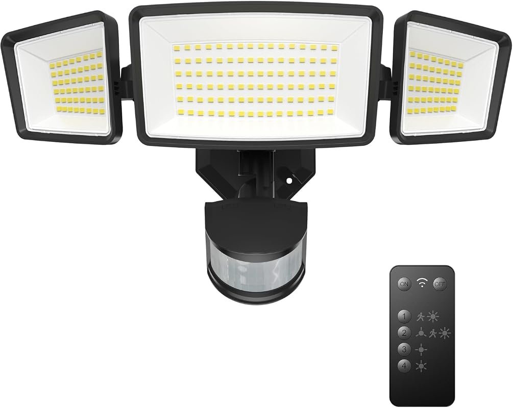9 Best Rated Outdoor Motion Lights: Features & Buyer's Guide 8 TECKNET Flood Motion Sensor Outdoor Lights - 4200LM, 150 LEDs, 4 Modes, IP66 Waterproof