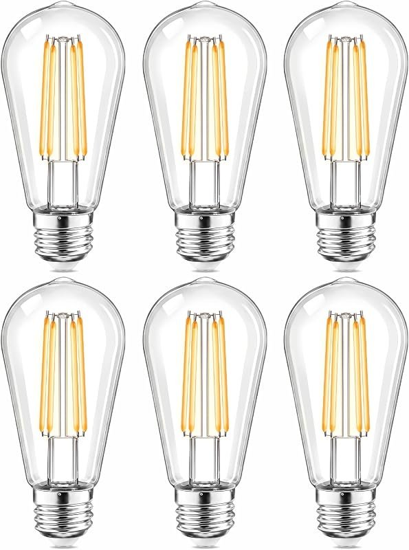 10 What Are the Best LED Bulbs to Buy: Top Picks Compared 10 Vintage Shatterproof LED Light Bulbs, 60W Equivalent, Warm White 2700K, 6-Pack