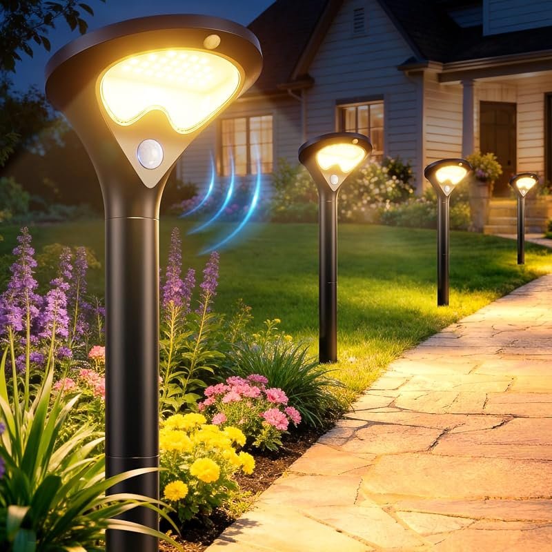 9 Best Rated Outdoor Motion Lights: Features & Buyer's Guide 10 ELECLINK Solar Pathway Lights - 6 Pack, Motion Sensor, 400LM Bright LEDs, 3 Modes Waterproof