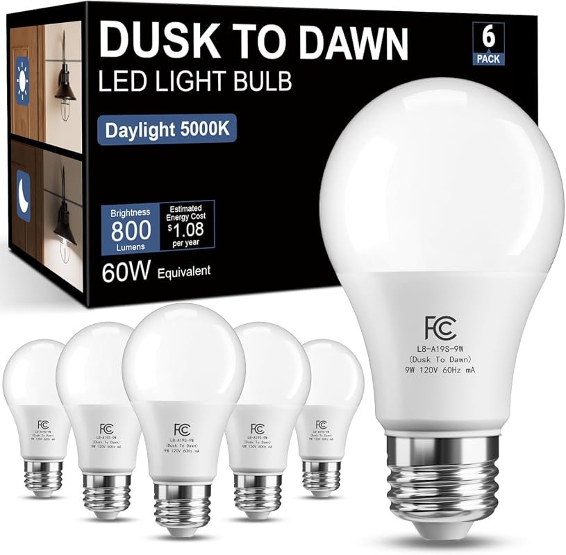 9 Best LED Bulb for Outside Light: Features & Buyer's Guide 9 TJOY Dusk to Dawn Sensor LED Bulbs, 60W Daylight for Porch and Outdoor