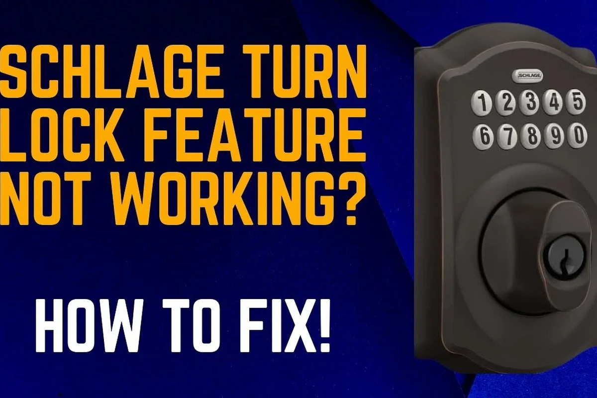 How to Open Schlage Door Lock: Troubleshooting Tips 2 how to open schlage door lock